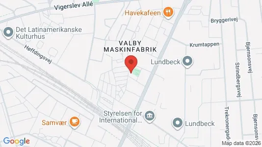 Lejligheder til salg i Valby - kort over placeringen