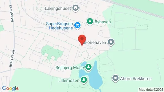 Lejligheder til salg i Hedehusene - kort over placeringen