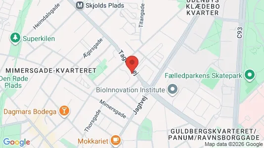 Lejligheder til salg i Nørrebro - kort over placeringen