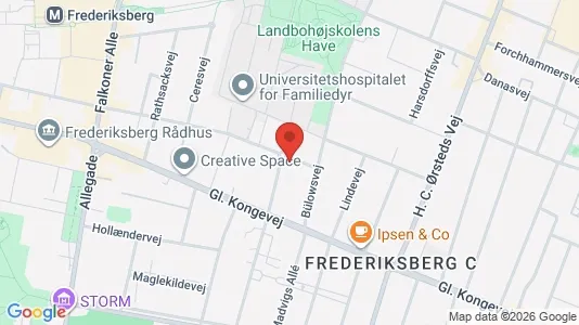 Lejligheder til salg i Frederiksberg C - kort over placeringen