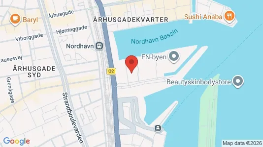 Lejligheder til leje i Østerbro - kort over placeringen