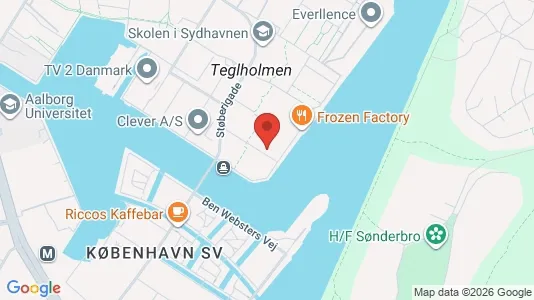 Lejligheder til leje i København SV - kort over placeringen