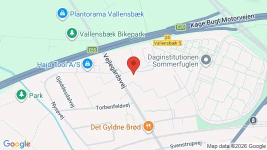 Lejligheder til leje i Vallensbæk Strand - kort over placeringen