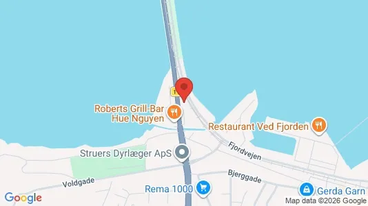 Lejligheder til salg i Struer - kort over placeringen