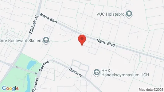 Andelsboliger til salg i Holstebro - kort over placeringen