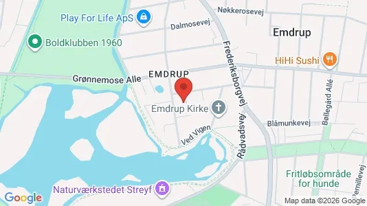 Lejligheder til salg i København NV - kort over placeringen
