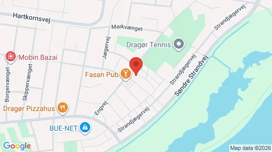 Lejligheder til salg i Dragør - kort over placeringen