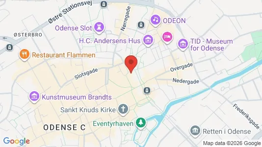Lejligheder til leje i Odense C - kort over placeringen