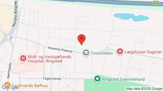 Lejligheder til leje i Ringsted - kort over placeringen
