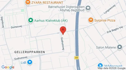 Lejligheder til leje i Brabrand - kort over placeringen