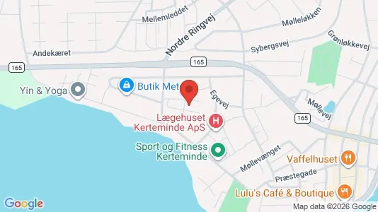 Lejligheder til leje i Kerteminde - kort over placeringen