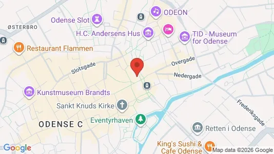 Lejligheder til leje i Odense C - kort over placeringen