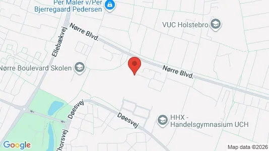 Andelsboliger til salg i Holstebro - kort over placeringen