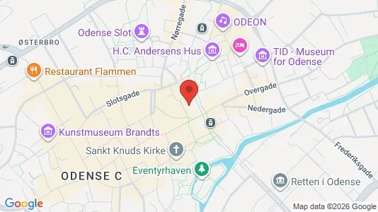 Lejligheder til leje i Odense C - kort over placeringen