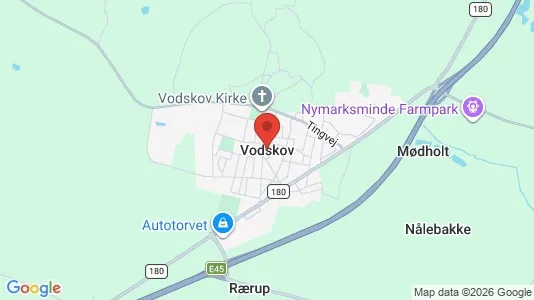 Huse til salg i Vodskov - Foto fra Google Street View
