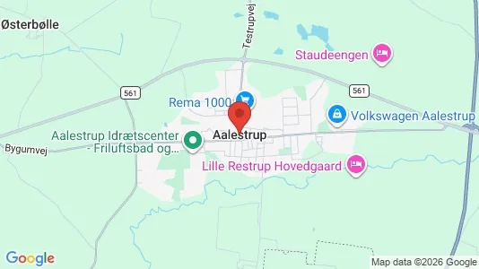 Huse til salg i Aalestrup - Foto fra Google Street View