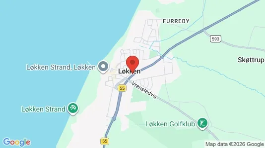 Huse til salg i Løkken - Foto fra Google Street View