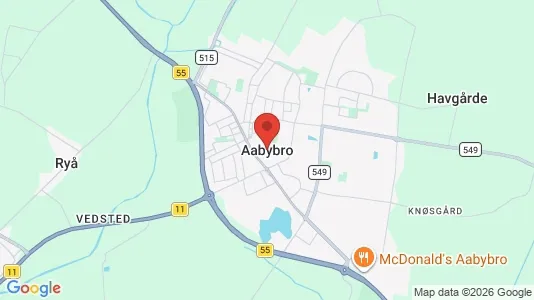 Rækkehuse til salg i Aabybro - Foto fra Google Street View