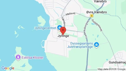 Huse til salg i Jyllinge - Foto fra Google Street View