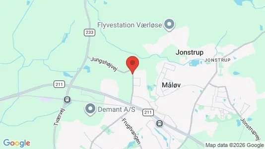 Huse til salg i Måløv - Foto fra Google Street View