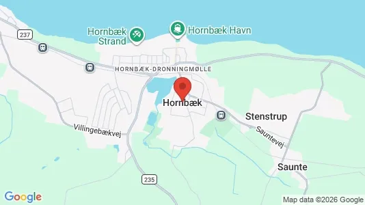 Huse til salg i Hornbæk - Foto fra Google Street View