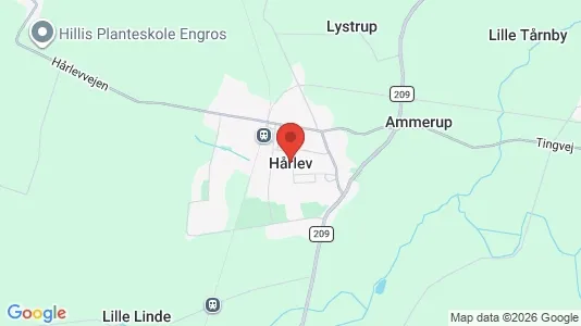 Huse til salg i Hårlev - Foto fra Google Street View