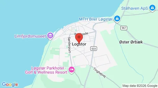 Huse til salg i Løgstør - Foto fra Google Street View