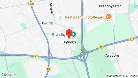 Huse til salg i Brøndby - Foto fra Google Street View