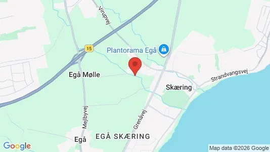 Huse til salg i Egå - Foto fra Google Street View