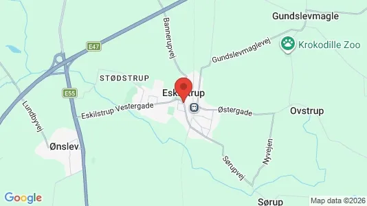 Huse til salg i Eskilstrup - Foto fra Google Street View