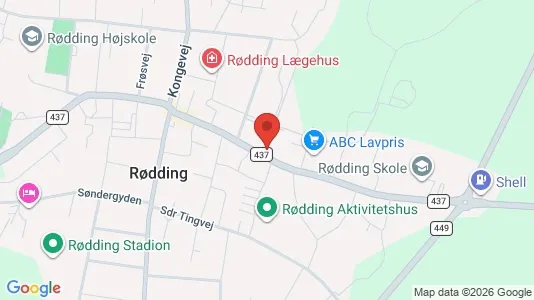 Lejligheder til leje i Rødding - Foto fra Google Street View