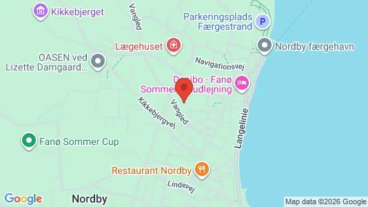 Lejligheder til leje i Fanø - kort over placeringen