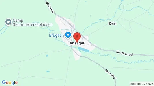 Huse til salg i Ansager - Foto fra Google Street View