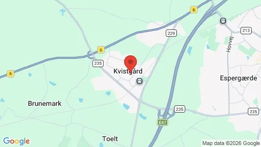 Huse til salg i Kvistgård - Foto fra Google Street View