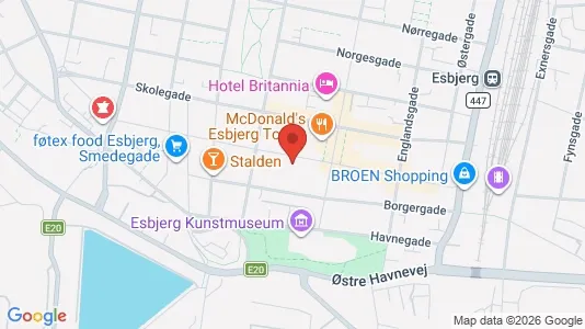 Lejligheder til leje i Esbjerg Centrum - Foto fra Google Street View