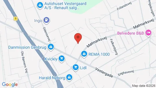 Lejligheder til leje i Svendborg - Foto fra Google Street View