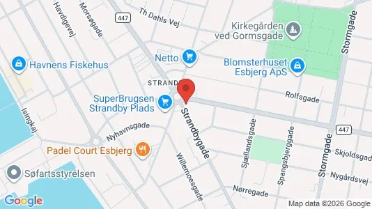 Lejligheder til salg i Esbjerg Centrum - Foto fra Google Street View