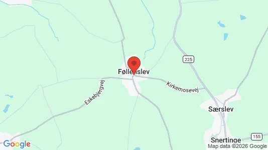 Sommerhuse til salg i Føllenslev - Foto fra Google Street View