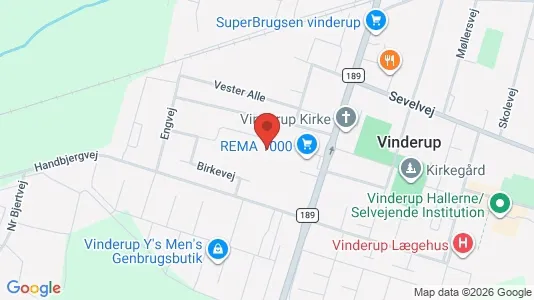 Lejligheder til leje i Vinderup - Foto fra Google Street View