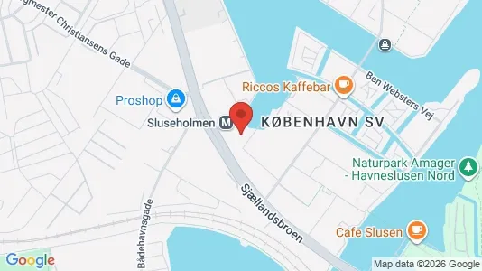 Lejligheder til leje i København SV - kort over placeringen