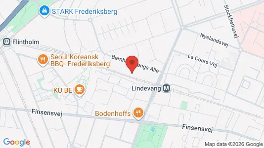 Lejligheder til leje i Frederiksberg - kort over placeringen