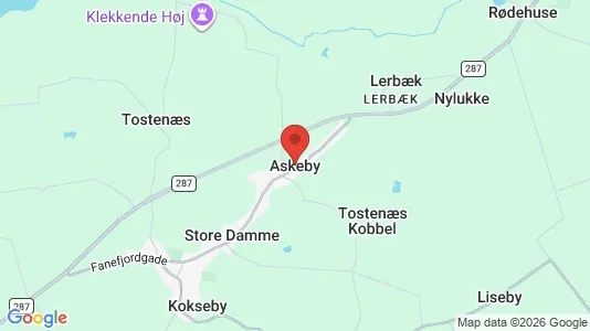 Huse til salg i Askeby - Foto fra Google Street View