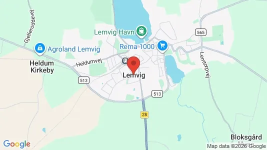 Huse til salg i Lemvig - Foto fra Google Street View