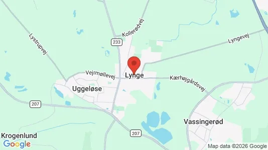 Huse til salg i Lynge - Foto fra Google Street View