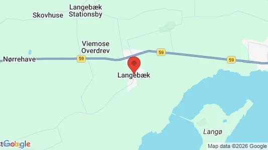 Huse til salg i Langebæk - kort over placeringen