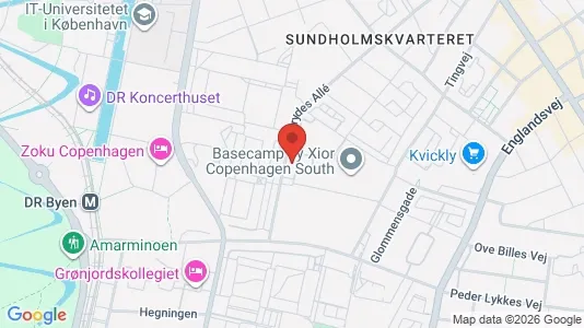 Lejligheder til salg i København S - kort over placeringen