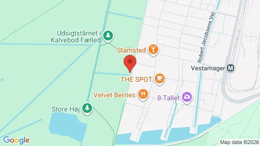 Lejligheder til leje i København S - kort over placeringen