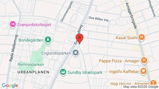 Lejligheder til leje i København S - kort over placeringen