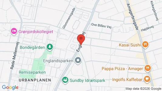 Lejligheder til leje i København S - kort over placeringen