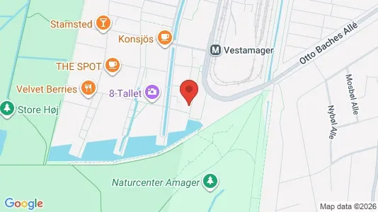 Lejligheder til leje i København S - kort over placeringen